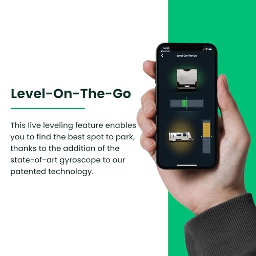 LogicBlue Technology نظام تسوية RV LevelMateMAX اللاسلكي من LogicBlue Technology، مستوى بلوتوث للمخيمات، ملحق ضروري لعربات السفر، إعداد سهل للهواتف مع التطبيق - Image 4