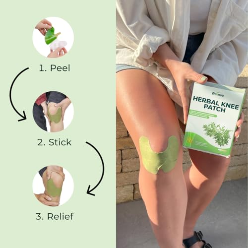 Wellnee Original Herbal Knee Patch - Wellknee Plaster for Knee Support & Muscle Pain - Maximum Strength for a Temporary Relief - Adhesive Heat Patches Made with Natural Herbs for Wellness (30 Pads) - Image 5