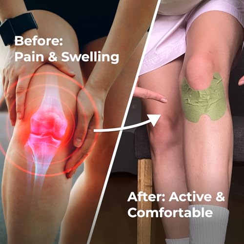 Wellnee Original Herbal Knee Patch - Wellknee Plaster for Knee Support & Muscle Pain - Maximum Strength for a Temporary Relief - Adhesive Heat Patches Made with Natural Herbs for Wellness (30 Pads) - Image 4
