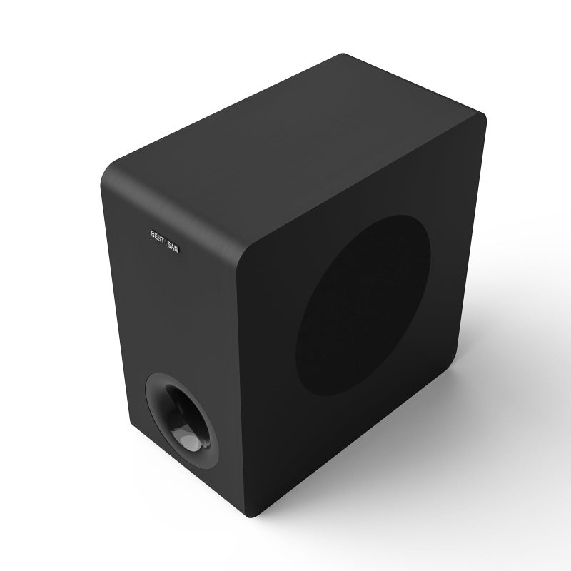 BESTISAN Powered Subwoofer, Bestisan 6.5" Active Home Audio Subwoofer in Compact Design for Receiver,Deep Bass in Black - Image 4