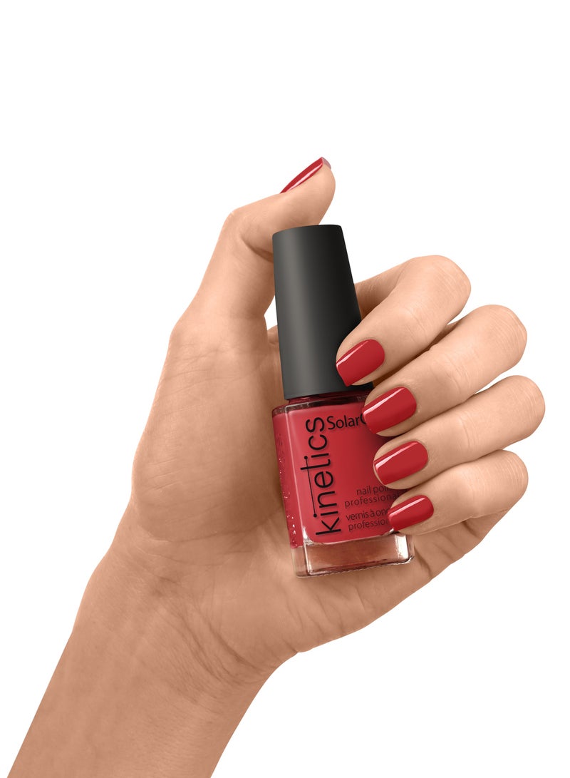 KINETICS SOLARGEL PROFESSIONAL NAIL POLISH 15 ML | #076 BONNIE RED - Image 2