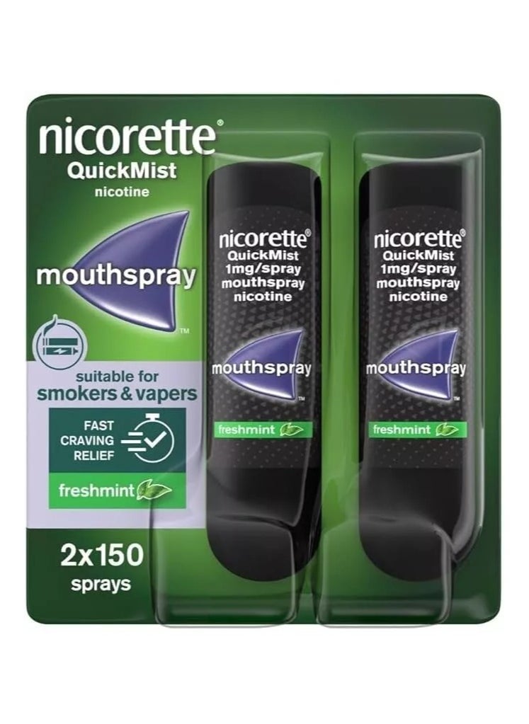 nicorette Nicorette - QuickMist, 1mg Mouth-spray, Duo-2x150 Sprays  - Image 1