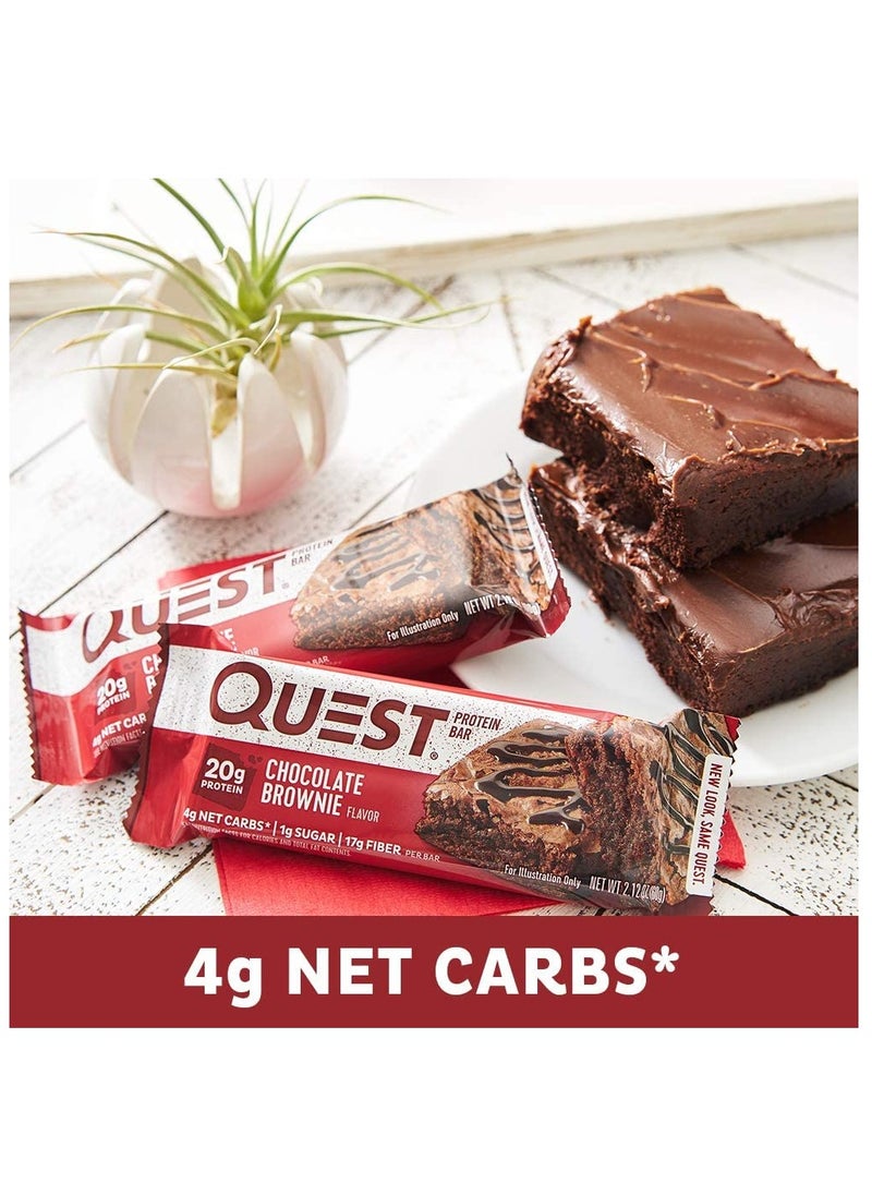QUEST NUTRITION - 12-Piece Protein Bars  Chocolate Brownie - Image 1