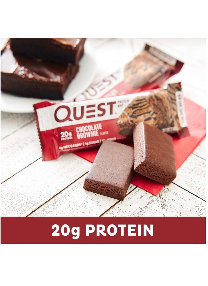 QUEST NUTRITION - 12-Piece Protein Bars  Chocolate Brownie - Image 1