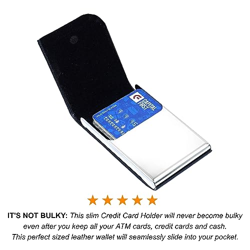 OFIXO Premium Metal (1101) Stylish Executive Credit/Debit/ATM/ID/Visiting Super Sleek, Sturdy || 6 Card Holder 9.5cm X 6.7cm X 1.3cm|| for Men's & Women's - Image 3