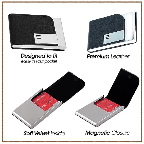 OFIXO Premium Metal (1101) Stylish Executive Credit/Debit/ATM/ID/Visiting Super Sleek, Sturdy || 6 Card Holder 9.5cm X 6.7cm X 1.3cm|| for Men's & Women's - Image 5