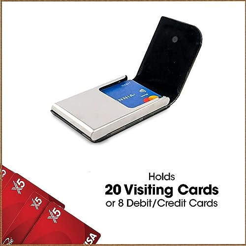 OFIXO Premium Metal (1101) Stylish Executive Credit/Debit/ATM/ID/Visiting Super Sleek, Sturdy || 6 Card Holder 9.5cm X 6.7cm X 1.3cm|| for Men's & Women's - Image 2