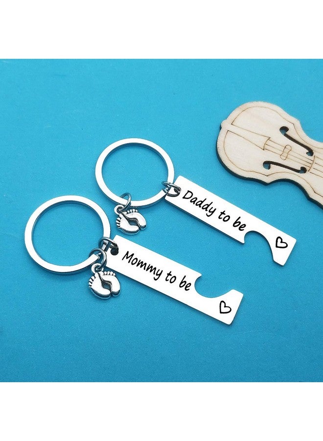 Xiahuyu Pregnancy Announcement Gifts New Parents to Be Gifts Mommy and Daddy to Be Gifts First Time Mom Dad Gifts Baby Announcement Gifts New Mom New Dad to Be Gifts with Baby Footprint Charm - Image 5