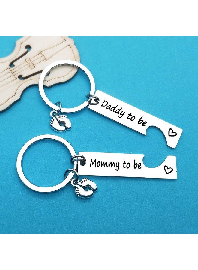 Xiahuyu Pregnancy Announcement Gifts New Parents to Be Gifts Mommy and Daddy to Be Gifts First Time Mom Dad Gifts Baby Announcement Gifts New Mom New Dad to Be Gifts with Baby Footprint Charm - Image 3