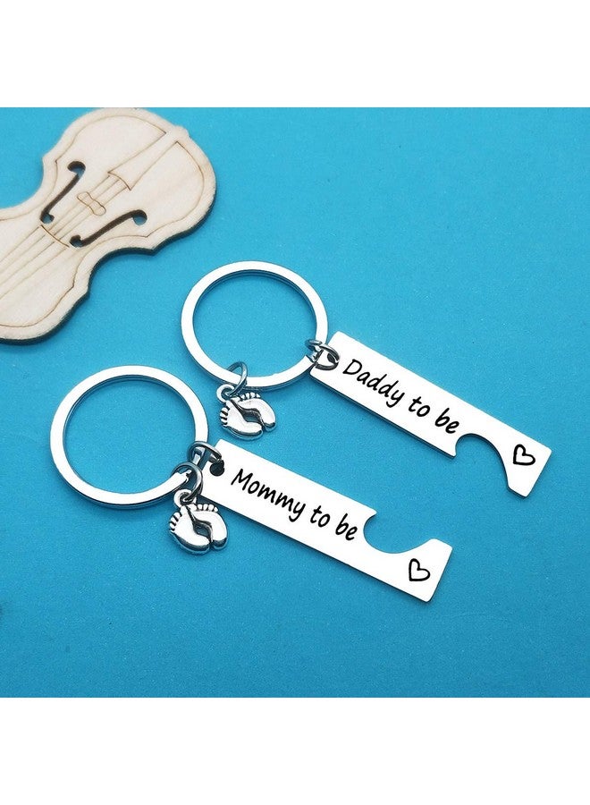 Xiahuyu Pregnancy Announcement Gifts New Parents to Be Gifts Mommy and Daddy to Be Gifts First Time Mom Dad Gifts Baby Announcement Gifts New Mom New Dad to Be Gifts with Baby Footprint Charm - Image 4