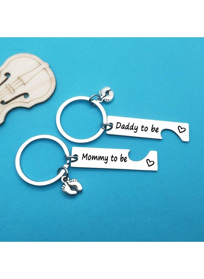 Xiahuyu Pregnancy Announcement Gifts New Parents to Be Gifts Mommy and Daddy to Be Gifts First Time Mom Dad Gifts Baby Announcement Gifts New Mom New Dad to Be Gifts with Baby Footprint Charm - Image 2