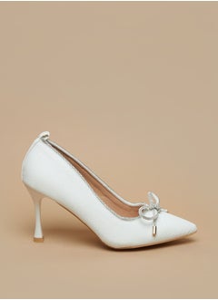 Women's Embellished Slip-On Pumps with Stiletto Heels