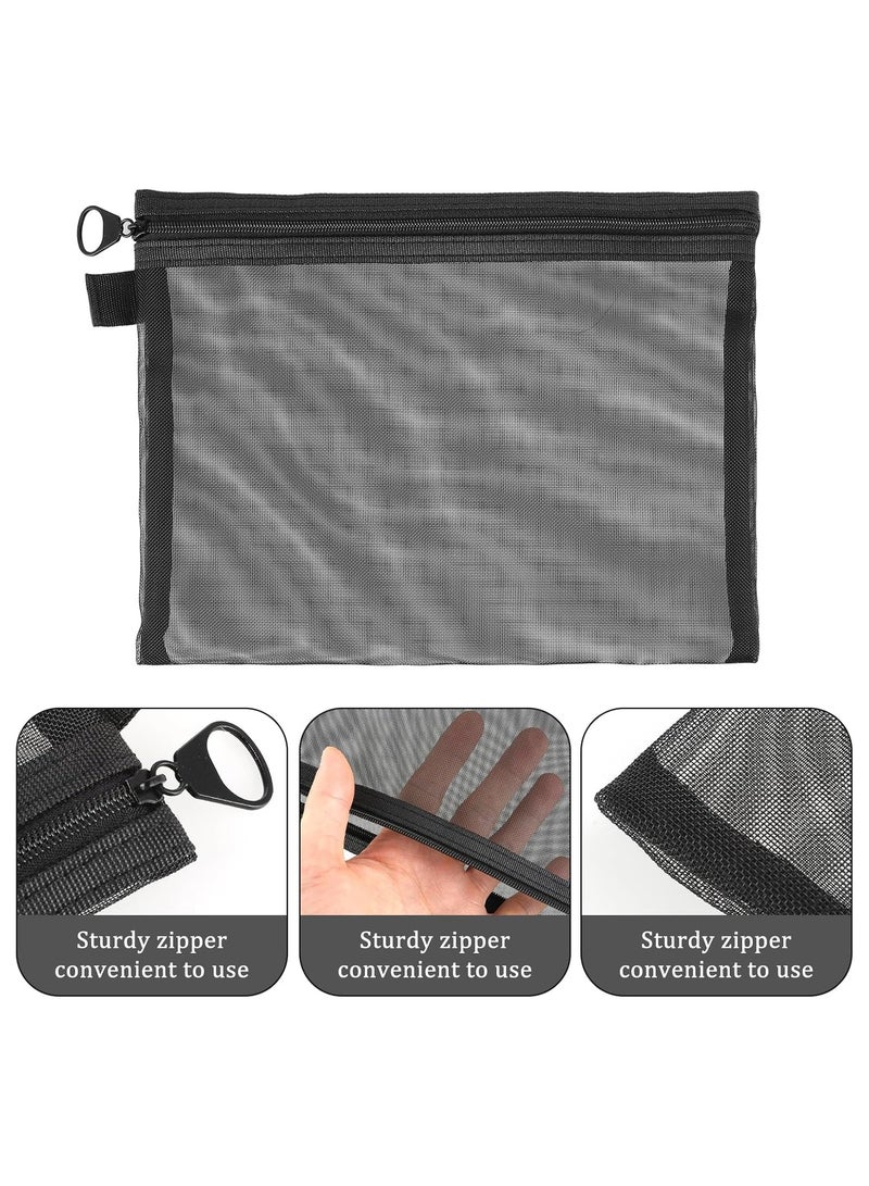 3 عبوات حقيبة مستحضرات تجميل شبكية، حقائب تنظيم من النايلون، حقائب تنظيم الحقائب، حقائب شبكية، حقائب تنظيم السفر بسحاب - Image 2