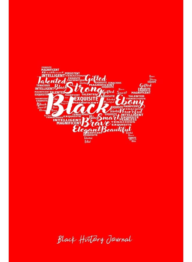 Black History Journal: Dot Grid Journal - Ebony Talented Brave Black History Gift Political Journal- Red Dotted Diary, Planner, Gratitude, Writing, Travel, Goal, Bullet Notebook - 6x9 120 pages  - Image 1