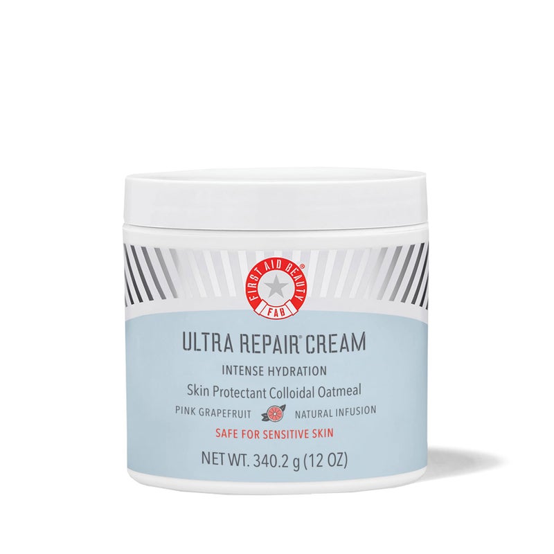 First Aid Beauty - Ultra Repair Cream, Intense Hydration Whipped Colloidal Oatmeal, Strengthens Skin Barrier in 7 Days & Helps Relieve Eczema, Luxury Face & Body Moisturizer, Grapefruit Scent, 12 oz - Image 1