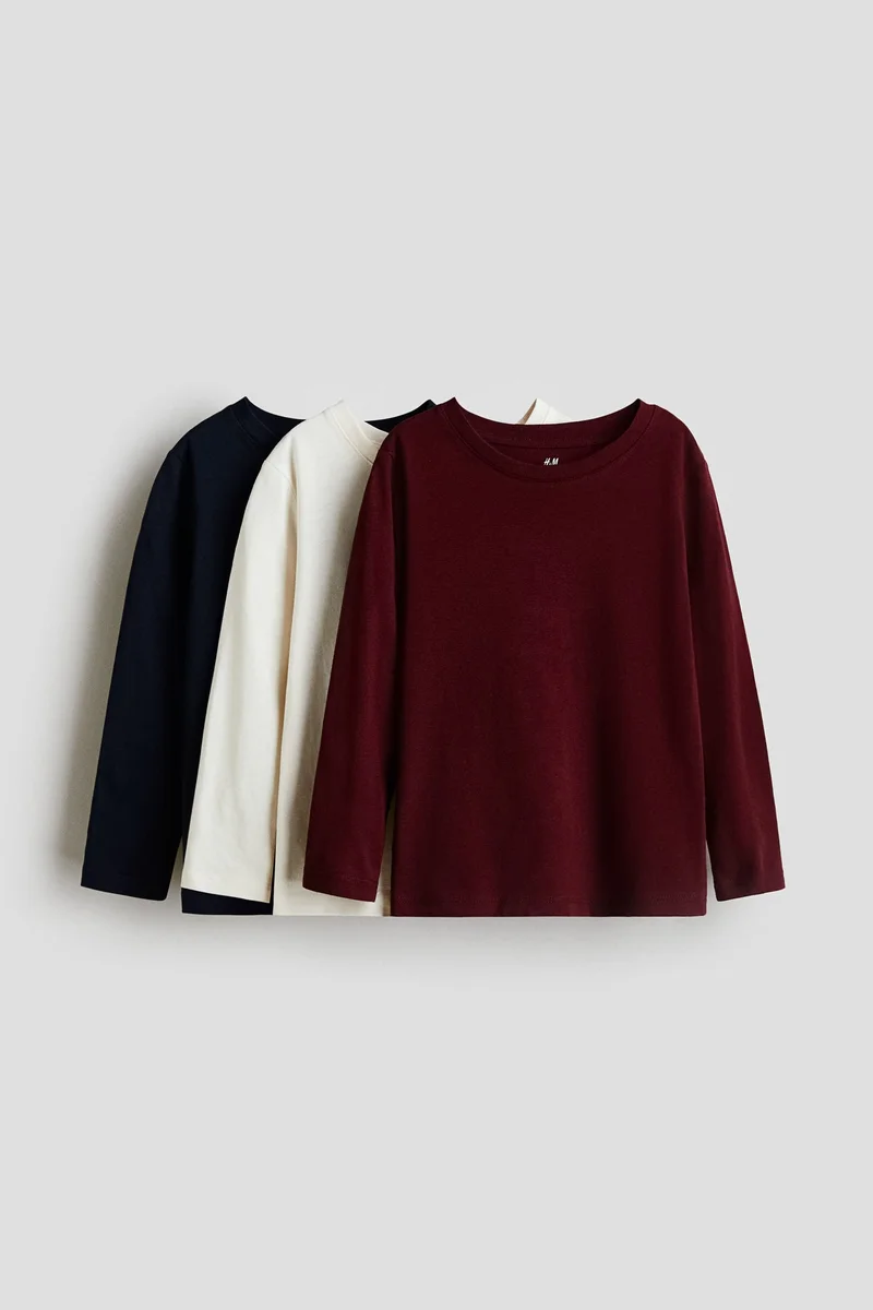 H&M 3-pack jersey tops