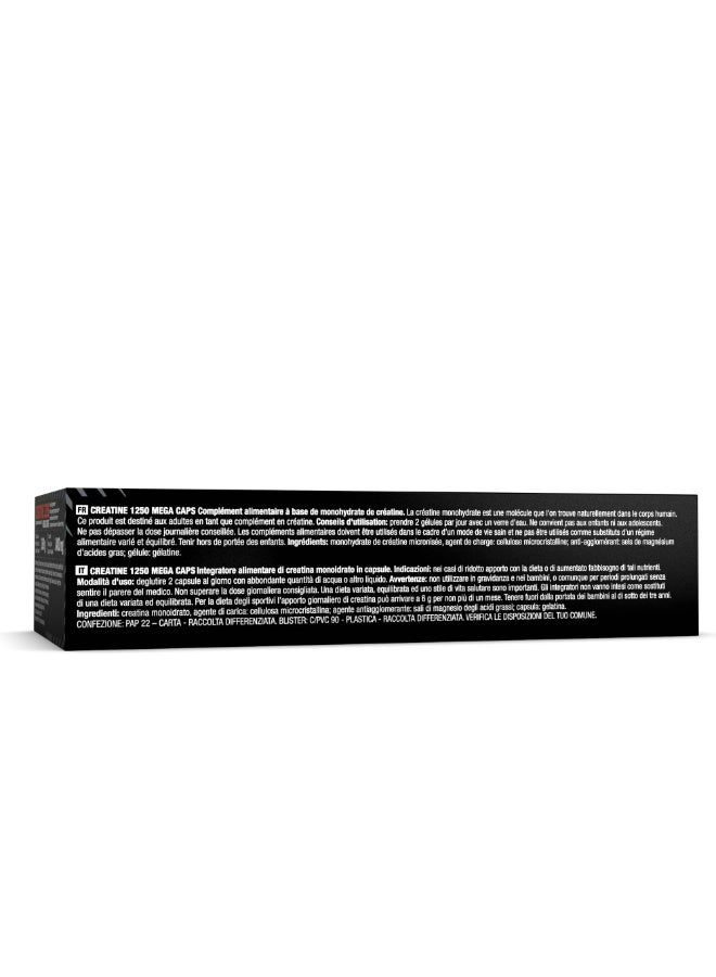 Olimp Creatine 1250 Mega Caps | Creatine Monohydrate | Super Micronized Formula | Strength + Muscle Growth | 120 Capsules - Image 4