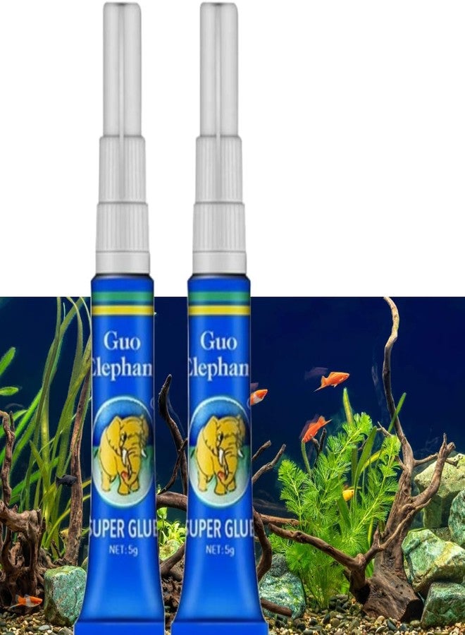 Scroll Store Instant Elephant Aquascaping glue 5g Pack of 2 | For Aquarium Rocks, Driftwood, Plants 10g - Image 1