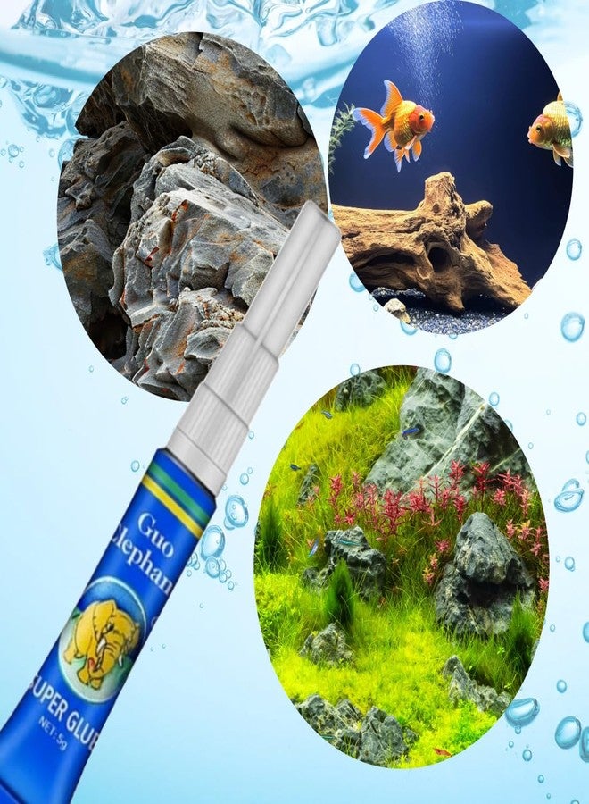 Scroll Store Instant Elephant Aquascaping glue 5g Pack of 2 | For Aquarium Rocks, Driftwood, Plants 10g - Image 3