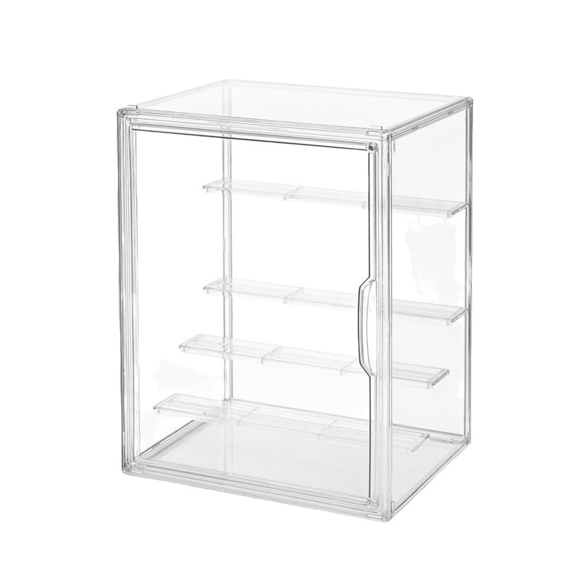 BFTDjanus 5-Tier Jumbo Acrylic Display Case for Figures - Extra Deep Shelves Holds 40+ Collectibles, Desktop Showcase with Magnetic Door for POP! Vinyls, Bobbleheads (L 5-Tierï¼ˆ10.6"*8.66"*14.17") - Image 1