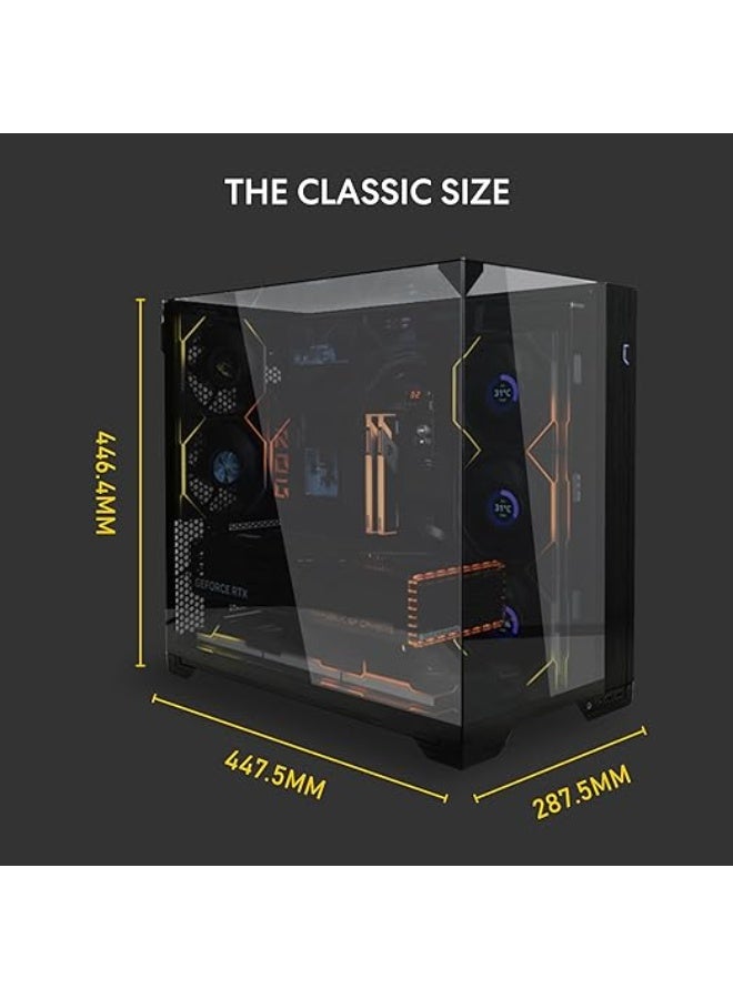 انفني ارك INFINIARC RTX 5060 Gaming Desktop PC (Lian Li O11D VISION Case, B860 DS3H Motherboard, RTX 5060 8GB GPU, Intel Core Ultra 5 CPU, 16GB DDR5 RAM, 1TB SSD M.2, 360mm ARGB Black Liquid Cooler, 650W Bronze PSU, Windows Pro) Black black - Image 2
