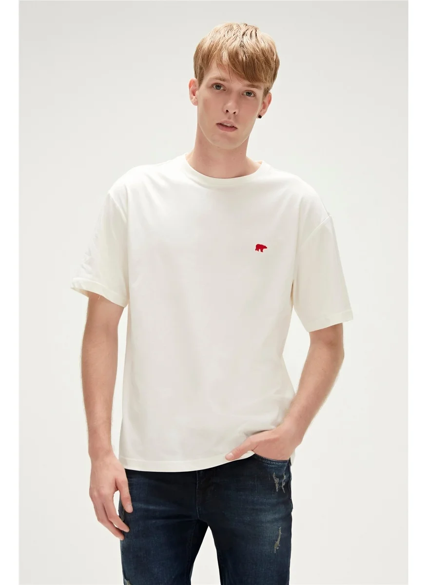 باد بير Birthday Oversize T-Shirt Marshmallow White Basic Men's T-Shirt10