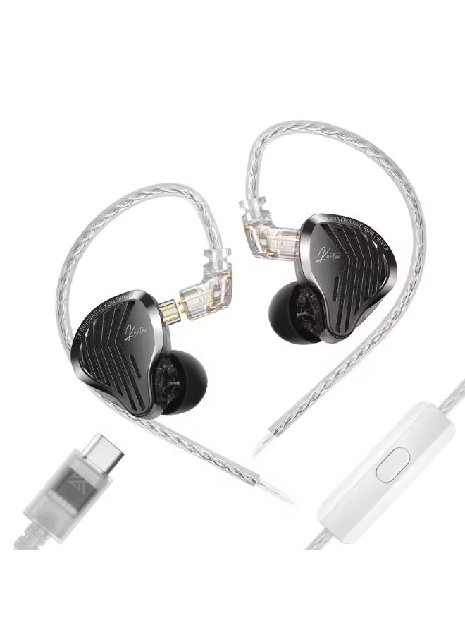 Kz Gk Kunten Dynamic Drive Headphones Hifi 2pin Heavy Bass Earbuds Metal Headphones Detachable Sports Gamer Headphones Custom - Image 1