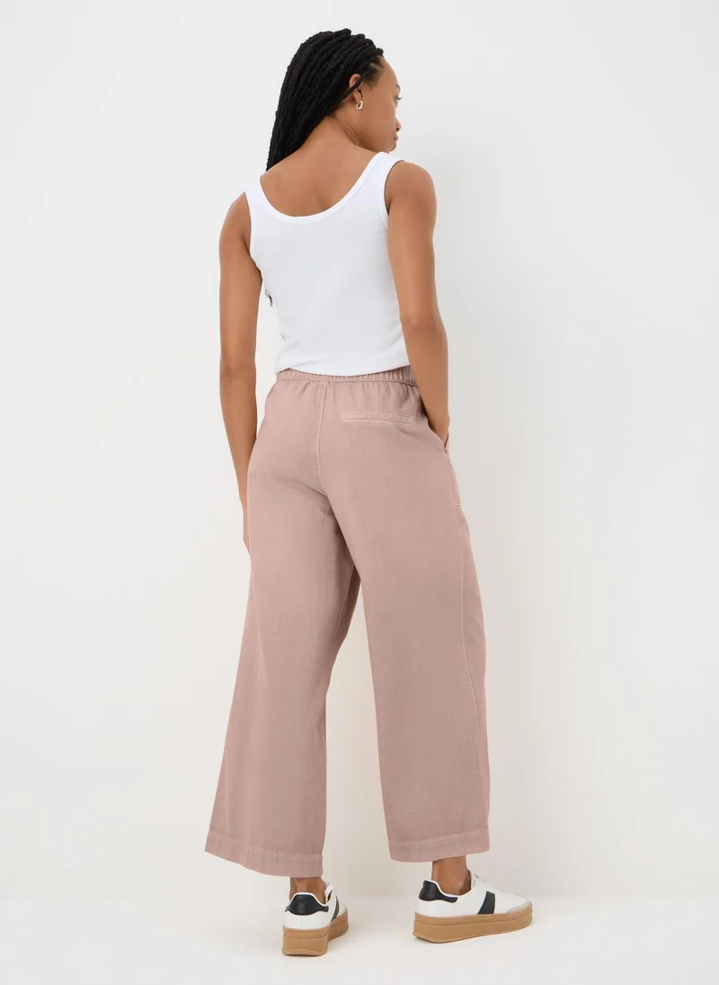 Matalan Pink Cropped Wide Leg Jeans