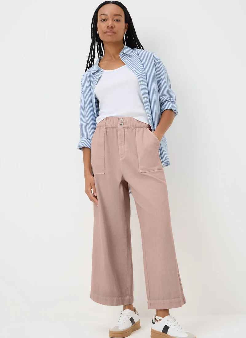 Matalan Pink Cropped Wide Leg Jeans