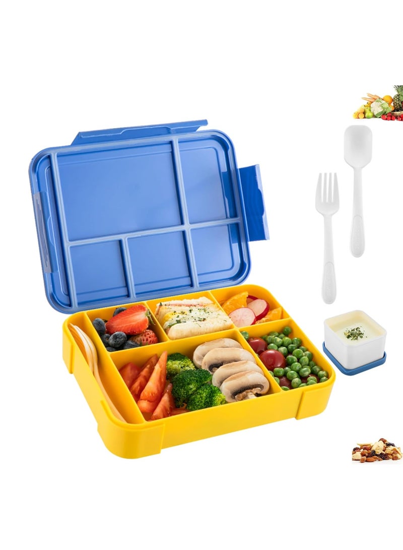 iMissiu Lunch Box for Kids, Adult Lunch Box for Teens with 5 Compartments, Reusable, Suitable for School Business, Dining Out - Image 1