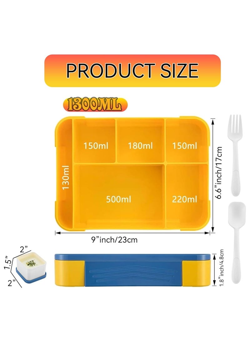 Lunch Box for Kids, Adult Lunch Box for Teens with 5 Compartments, Reusable, Suitable for School Business, Dining Out - pzsku/Z2C4132EE51F4C8735079Z/45/_/1710755323/ae54a34a-2b7a-43d2-974d-961b6f3069ac