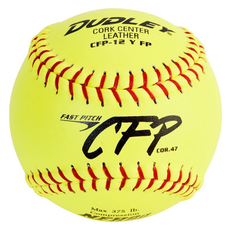 Dudley 12 CFP Leather Fastpitch Softball12 Pack