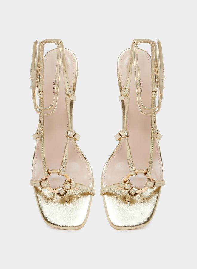 Raid Danika Knot Tie-Up Sandals with Ring Detail - Image 5