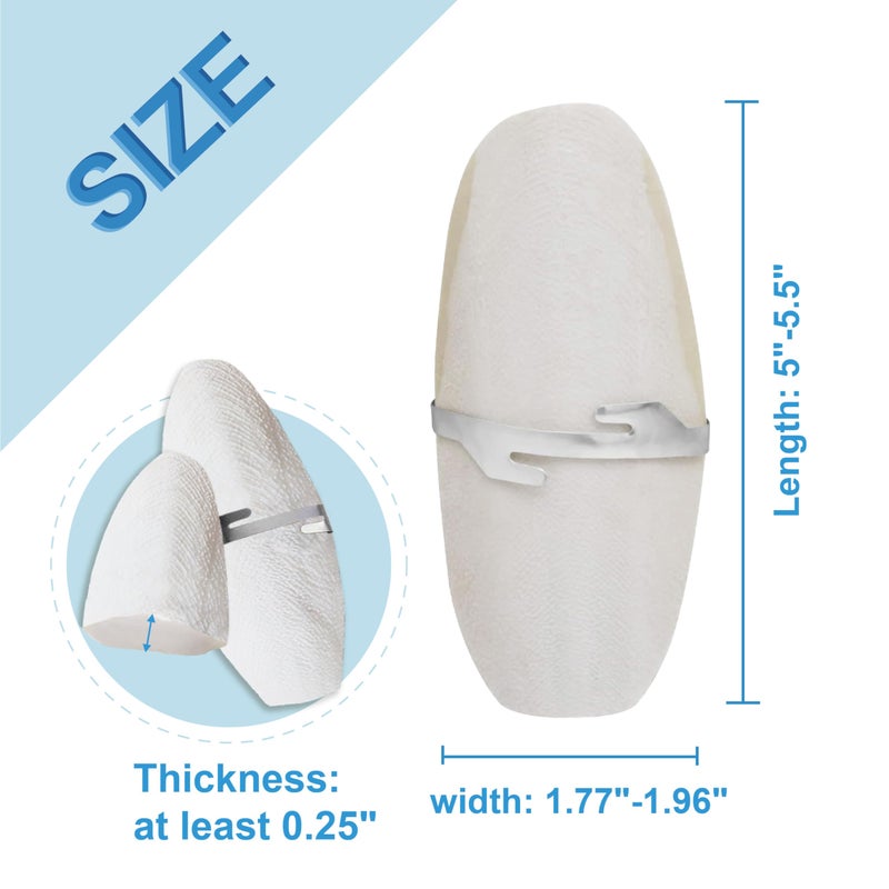 Jmxus Jmxu's 5"-5.5" Bird Cuttlebone for Parakeets, Cuddle Bone with Metal Holder, Cuttlefish Bone for Sharp Beaks, Natural Birds Calcium for Parrots Cockatiels Budgie, 6 Pcs - Image 2