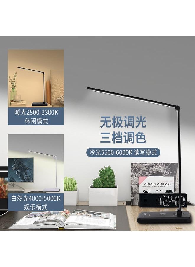 New Wireless Charging Folding 5 Color Temperature 25 Brightness Adjustment Eye Protection LED Desktop Learning Work Desk Lamp