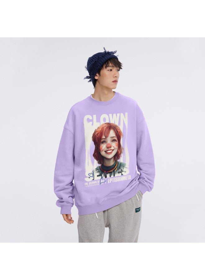 EPTISON Women's Spring Outfit Ideas Creative Print American-style Round Neck Loose Unisex Hoodie Men's Spring/autumn Couple's Style - Image 4