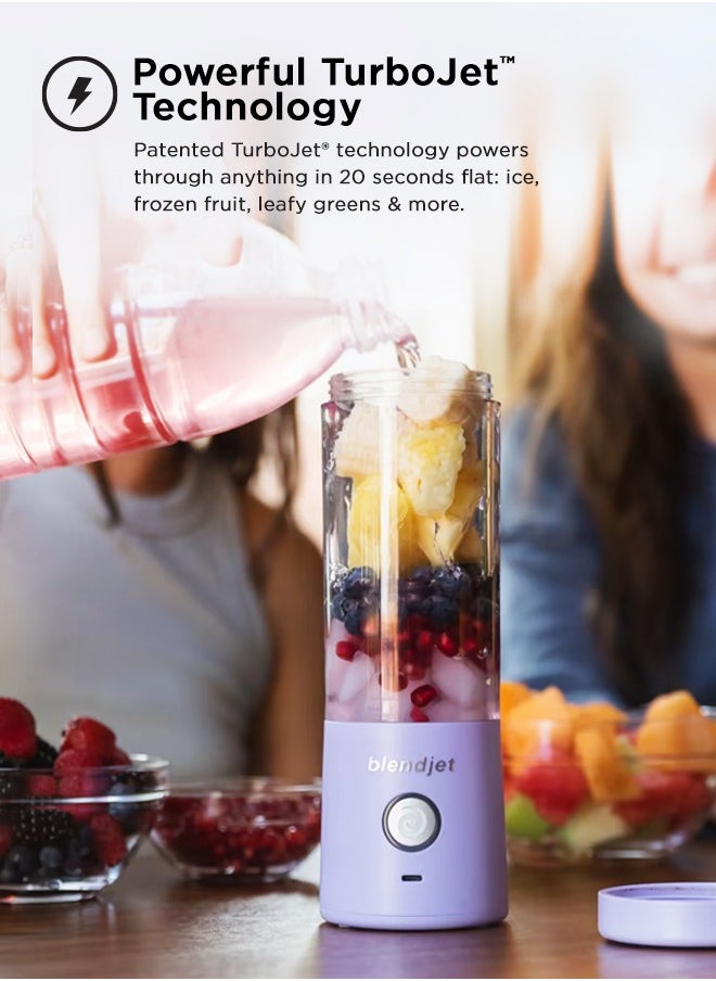 blendjet - V2 Portable Blender Smoothie Maker, Personal Blender, Fruit Blender, Leak Proof Juicer, BPA-Free 475ml 200W Sports Bottle, USB-C Rechargeable, Ice Crusher with Stainless Steel Blades - Royal - Image 1