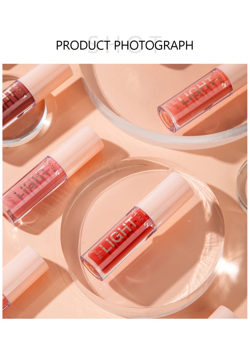 Handaiyan - Lip Gloss Set 6 Pcs Hydrating Moisturizing Long Lasting High Glossy Light Stain Super Shiny Balm Oil Tinted Treatment Glow Glass Shine Makeup Colored Bright Lifter For Women Girls - Image 1