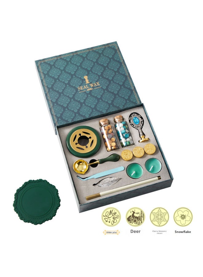 BLOT Fire Paint Seal Full Set Of Source Manufacturers Envelope Sealing Wax Creative Star Fire Paint Wax Grain Set - Image 1