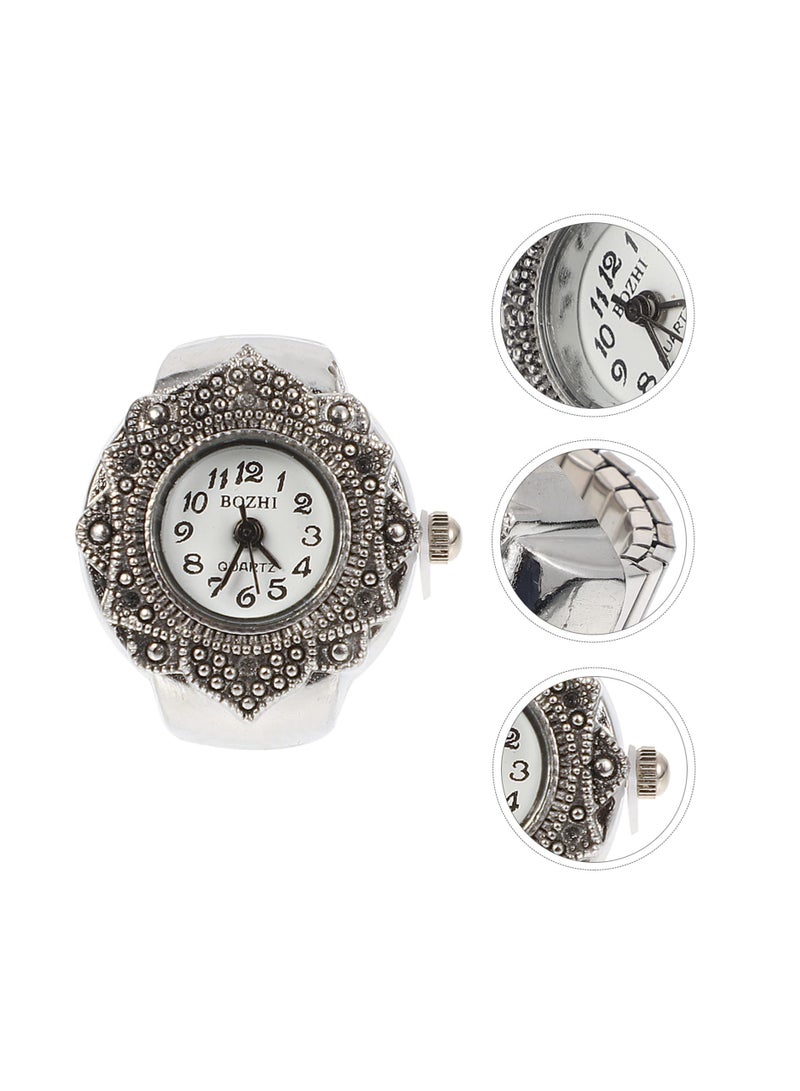 KASTWAVE Ring Watches, KASTWAVE Women Finger Watch Quartz Finger Ring Watches Watch Rings for Men Women Finger Ring Watch Creative Quartz Watch Retro Watch Quartz Wristwatch Gifts for Ladies (1pc)  - Image 3
