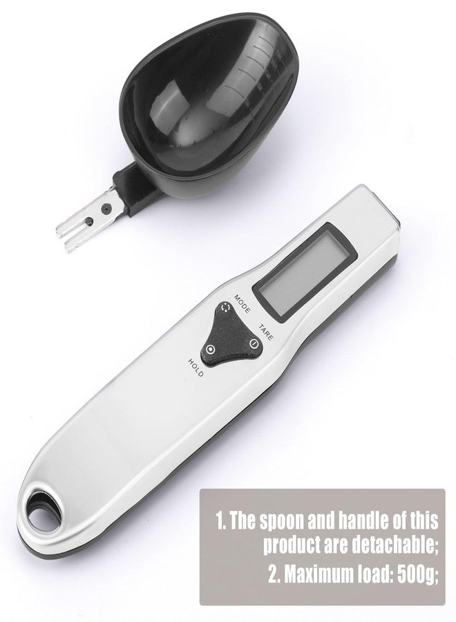 BTFO Digital Measuring Spoon Scale, 0.1-500g Electronic Kitchen Food Weighing Spoon Scale Detachable High Precision Gram Measuring Spoons with LCD Display Weighable Units g/oz/gn/ct - Image 4