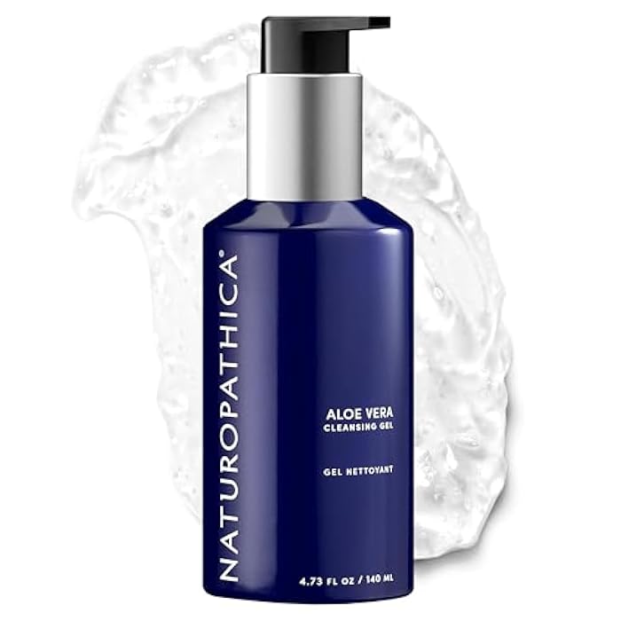 Naturopathica Aloe Vera Cleansing Gel, Facial Cleanser with Aloe Vera and Lavender, Clarifying Face Wash for Men and Women, 4.73 fl oz - Image 1