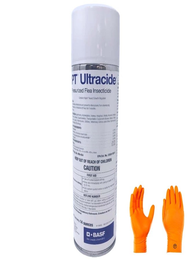 USA Supply BASf PT Ultracide Pressurized Flea Insecticide - Triple-Action Flea and Tick Control, with USA Supply Gloves - Image 1
