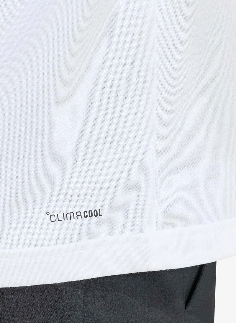 Adidas WHITE Climacool Fun Training Graphic T-Shirt for Men | Best Price UAE