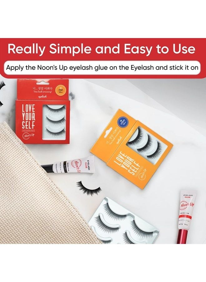 [NOON'S UP LOVE YOURSELF False Eyelash 3 Pairs] – Glue is not included!! Eyelash, Fake Eyelash, Eye Lashes, Eyebrow growth, Dramatic Lashes, Lashes with Glue (LOLLIPOP)