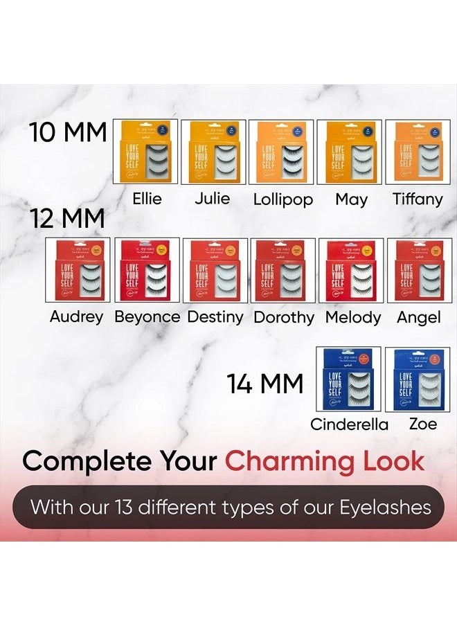 [NOON'S UP LOVE YOURSELF False Eyelash 3 Pairs] – Glue is not included!! Eyelash, Fake Eyelash, Eye Lashes, Eyebrow growth, Dramatic Lashes, Lashes with Glue (LOLLIPOP)