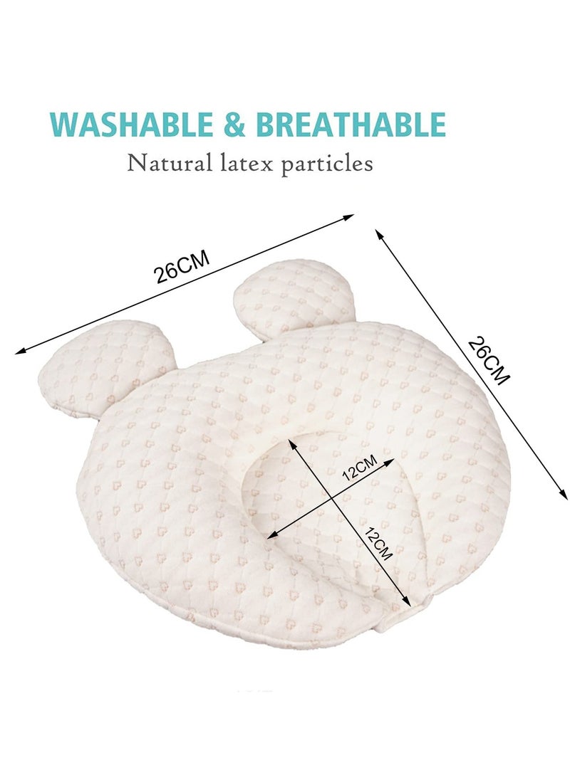 MIXDE Baby Pillow - Infant Support Head Pillows Soft Baby Nursery Pillows Unisex Newborn Head Shaping Pillow Support Head Sleep Pillows 0-12 M  - Image 5