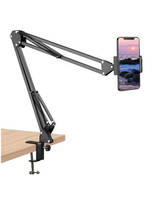 Adjustable Phone and Microphone Stand with Flexible Arm – Heavy Duty Desk Mount for Content Creators, Live Streaming, Podcasting, and Video Recording - pzsku/Z2C41CE96BF3D29433082Z/45/1744733250/c0cbc356-65ca-4fe2-94af-acc7305c6b80