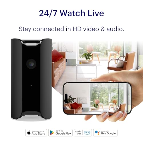 Canary View Indoor Home Security Camera 1080p HD WiFi IP | 24/7 Watch Live Video, Motion Alerts, Two-Way Talk, Night Vision, 10x Zoom, Private Mode, Works with Alexa, Google Assistant and More - Image 2