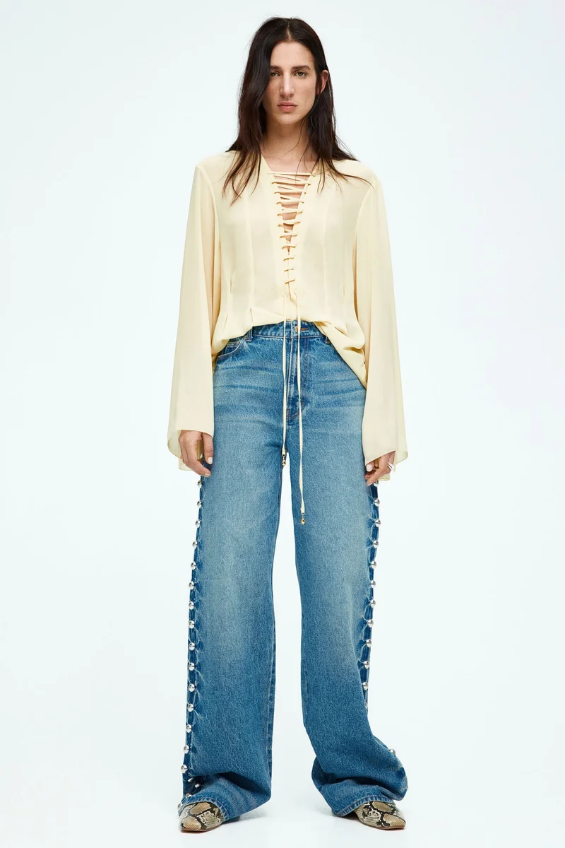 اتش اند ام جينز مرصع